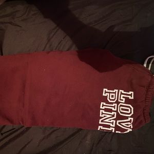 Pink sweatpants